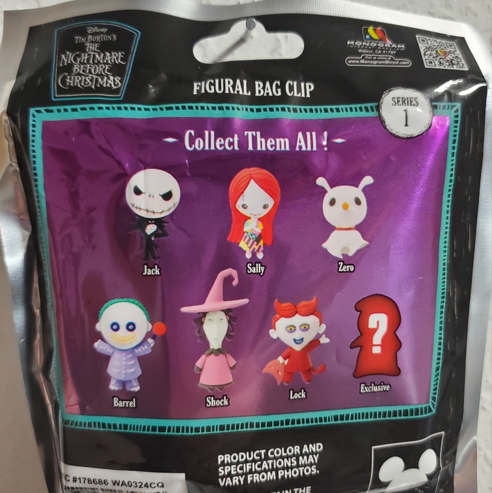 Disney The Nightmare Before Christmas Mystery Ornaments and Figural Bag Clip - Picture 6 of 7